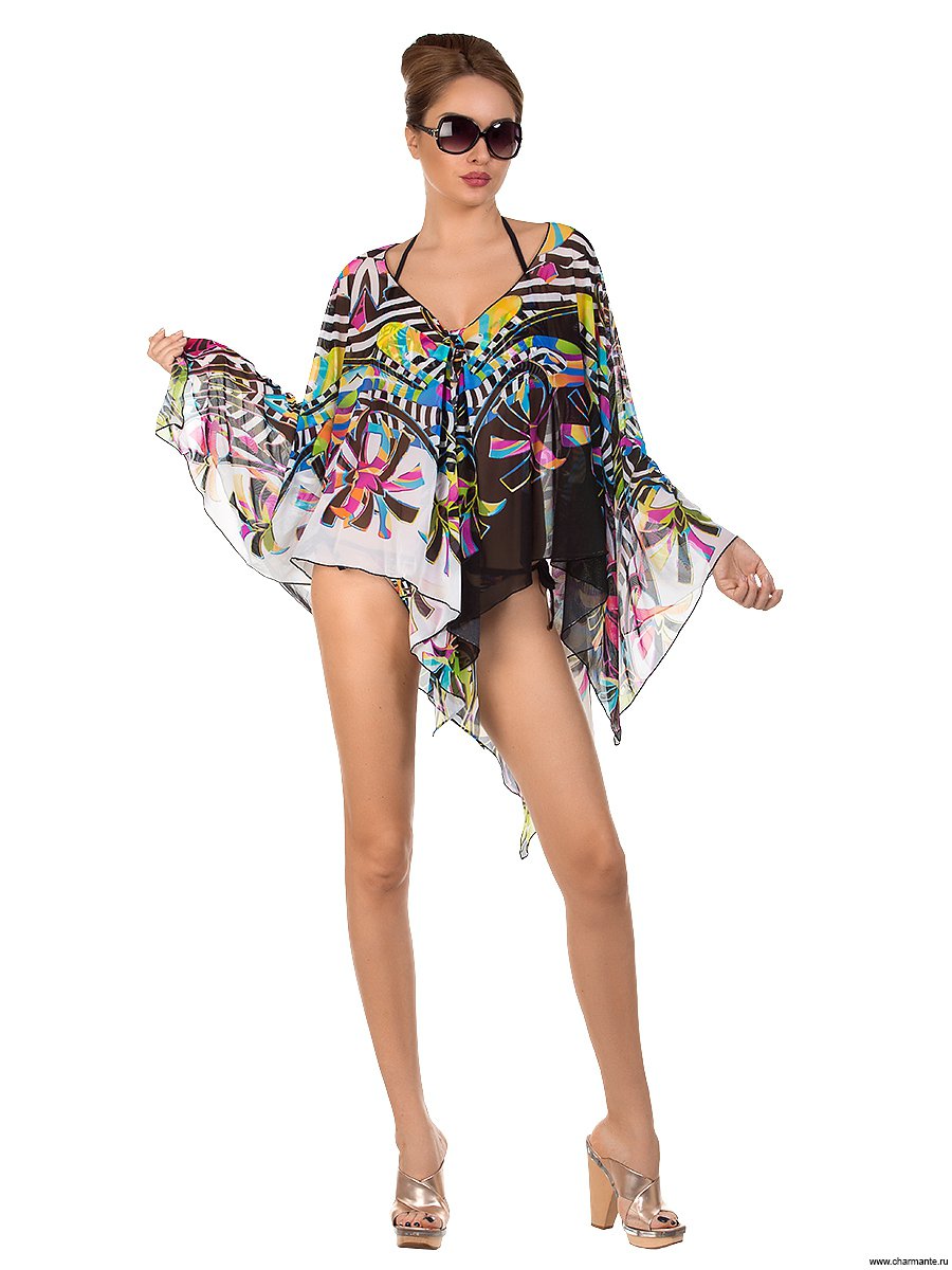 Парео Marine Blare в уникальном двойном принте купить со скидкой в секс шопе  Женское белье, одежда  Пляжная одежда