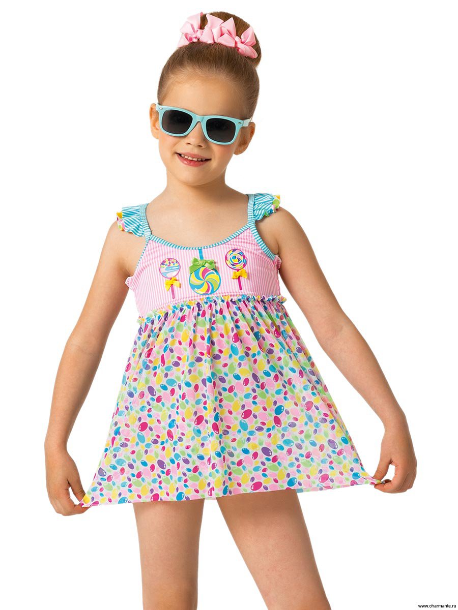 Пляжный костюм для девочек плавки платье Gpq091504 Felicita купить в интернет магазине
